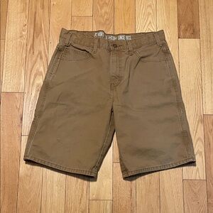 Carhartt Men’s Tan Work Shorts with Utility Pockets